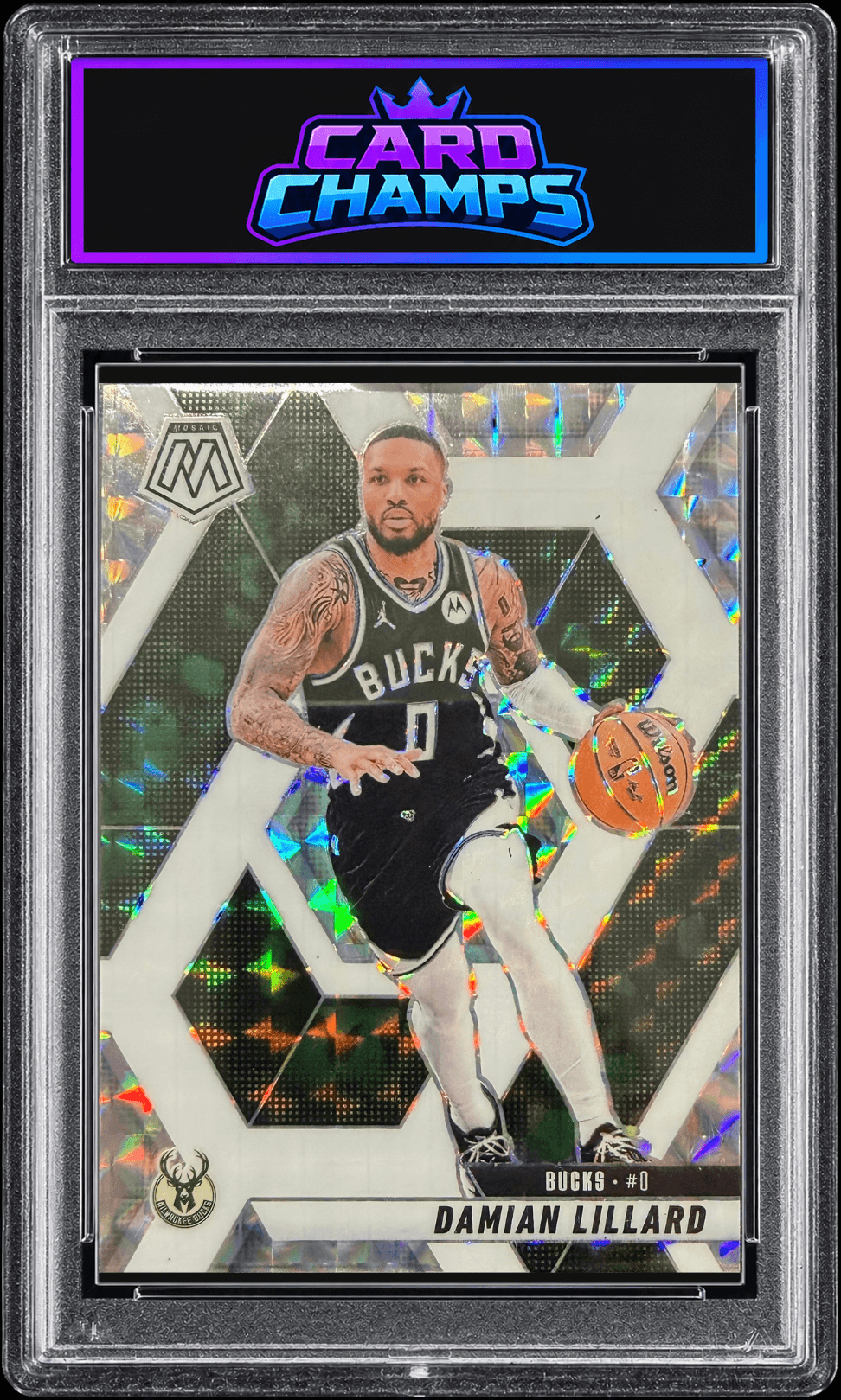 2024 PANINI MOSAIC #155 DAMIAN LILLARD WHITE CHOICE /35
