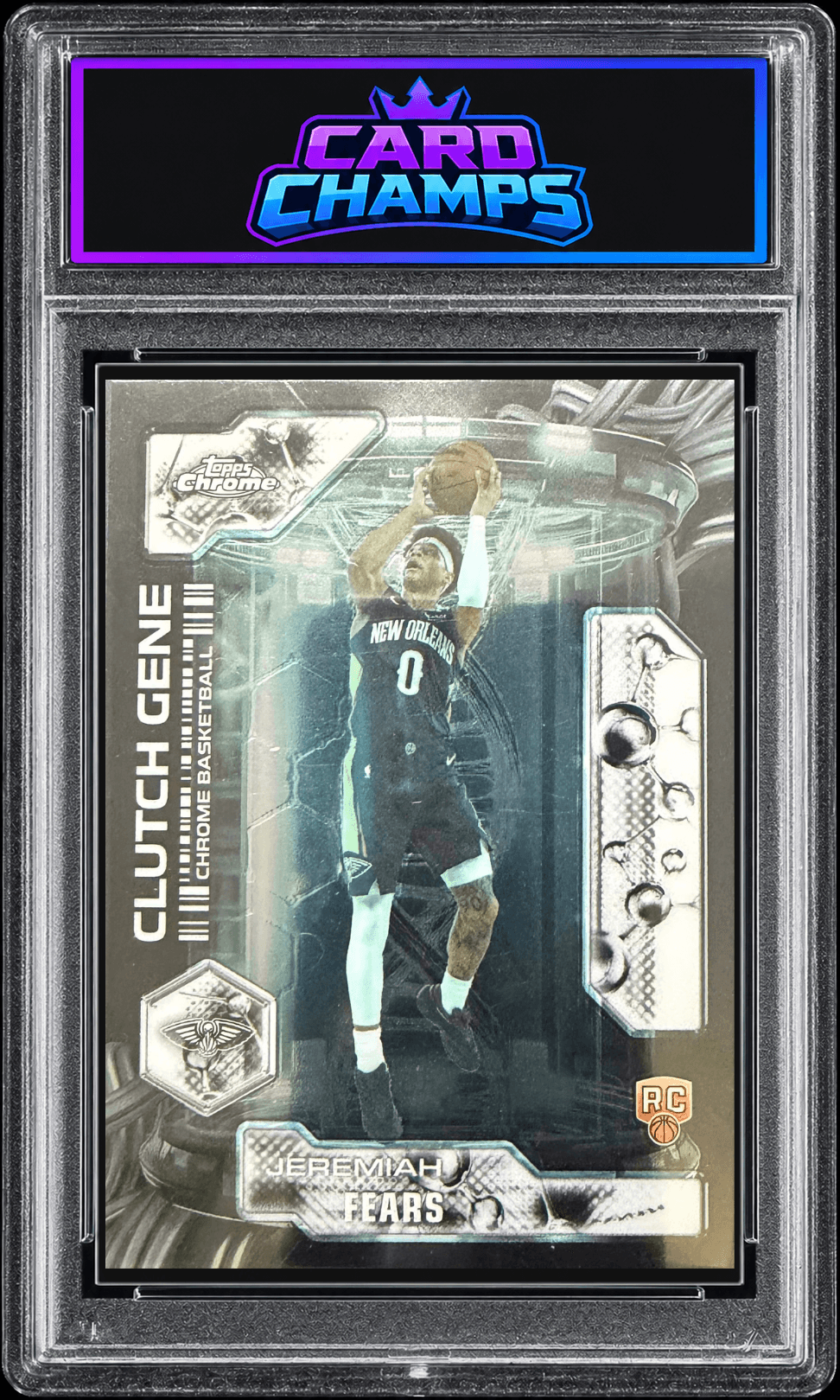 2025-26 Topps Chrome Update Jeremiah Fears "Clutch Gene" insert RC #CG-17
