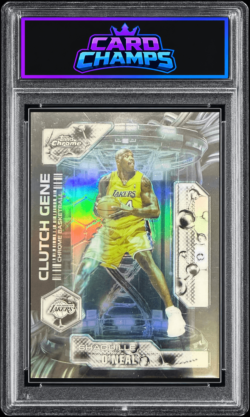 2025-26 Topps Chrome Update Shaquille O'Neal "Clutch Gene" Refractor insert #CG-22
